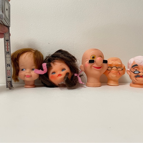 Vintage Doll Parts LOT Heads Arms Hands Craft Making Parts Fibre Craft - Picture 13 of 16